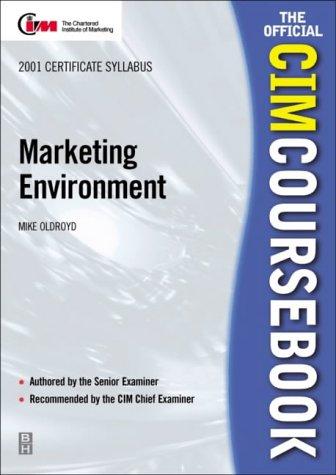 Cover for CIM Coursebook 01/02 Marketing Environment (CIM Coursebook)