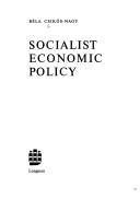 Cover for Socialist economic policy