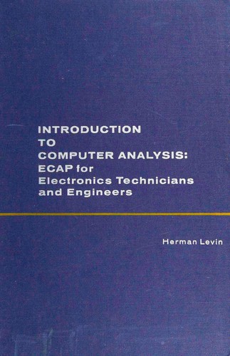 Cover for Introduction to computer analysis