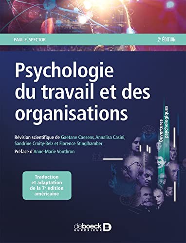 Cover for Psychologie du travail et des organisations