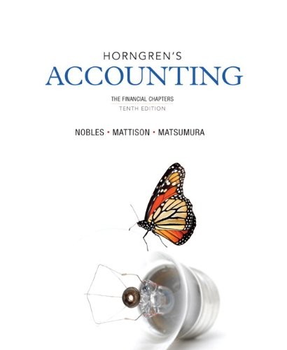 Cover for Horngren's Accounting, The Financial Chapters and NEW MyAccountingLab with eText -- Access Card Package