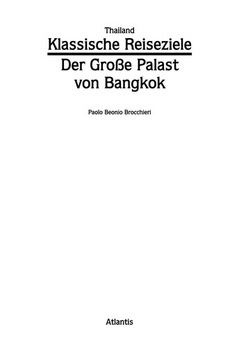 Cover for Der grosse Palast von Bangkok