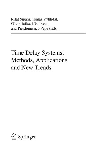 Cover for Time Delay Systems: Methods, Applications and New Trends