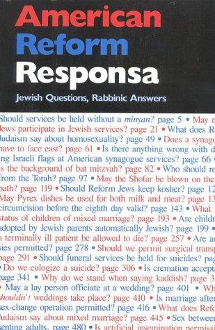 Cover for American Reform responsa