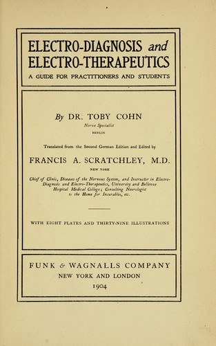 Cover for Electro-diagnosis and electro-therapeutics