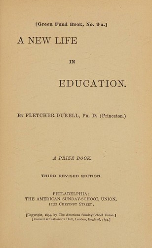 Cover for A new life in education