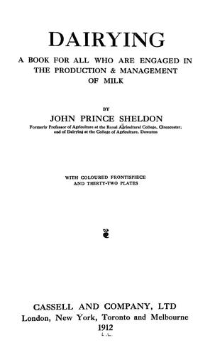 Cover for Dairying