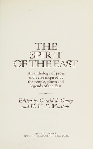 Cover for The Spirit of the East