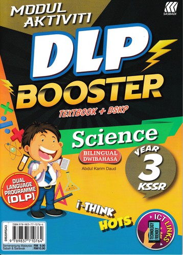 Cover for Modul Aktiviti DLP Booster Sains / Science Dwibahasa Tahun / Year 3