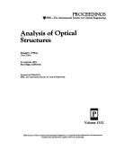 Cover for Analysis of optical structures