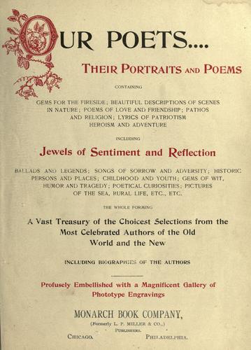 Cover for Our poets, their portraits and poems