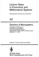 Cover for Dynamics of macrosystems