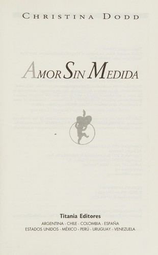 Cover for Amor sin medida