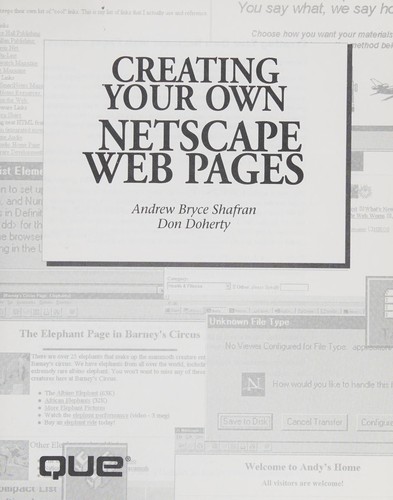 Cover for Creating your own Netscape Web pages