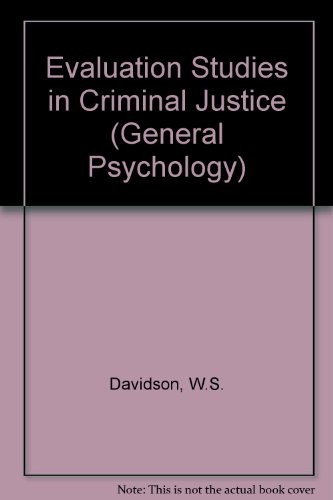 Cover for Evaluation strategies in criminal justice