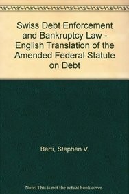 Cover for Swiss debt enforcement and bankruptcy law