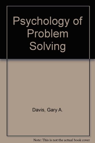 Cover for Psychology of problem solving