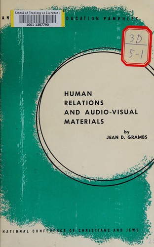 Cover for Human relations and audio-visual materials.