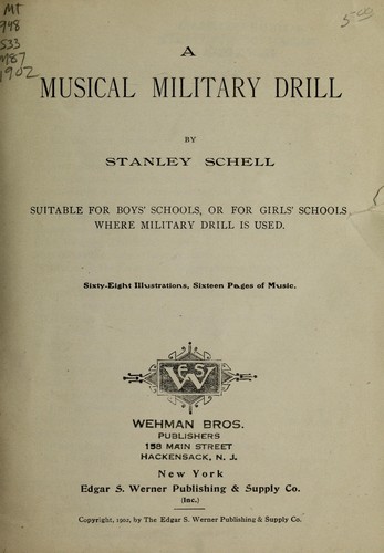 Cover for A musical military drill