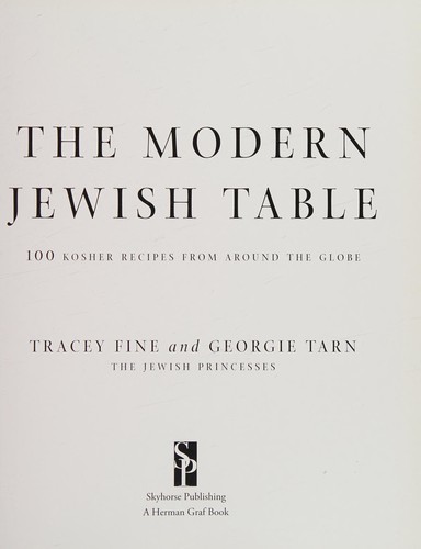Cover for The modern Jewish table