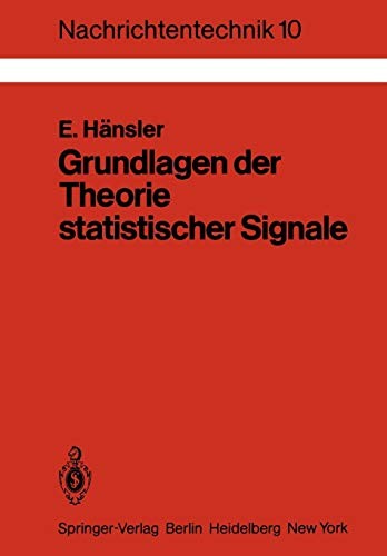 Cover for Grundlagen der Theorie statistischer Signale