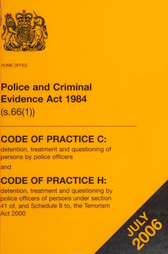 Cover for Police and Criminal Evidence Act 1984 (s. 66(1))