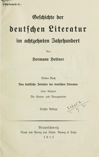 Cover for Literaturgeschichte des achtzehnten Jahrhunderts