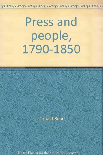 Cover for Press and people, 1790-1850