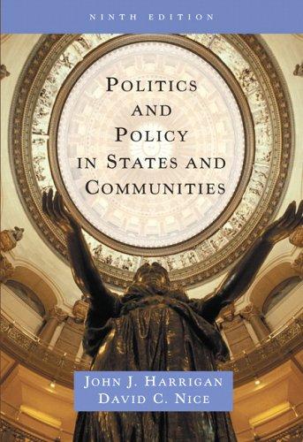 Cover for Politics and Policy in States and Communities (9th Edition)