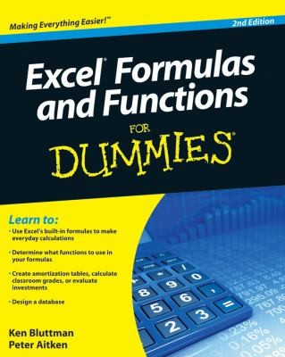 Cover for Excel Formulas And Functions For Dummies