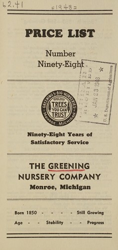 Cover for Price list