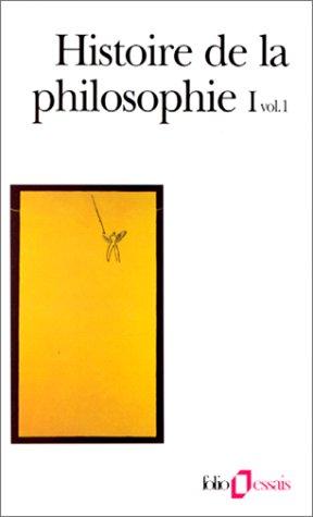 Cover for Histoire de la philosophie, tome 1