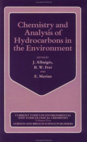 Cover for Chemistry and analysis of hydrocarbons in the environment