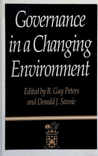 Cover for Governance in a changing environment