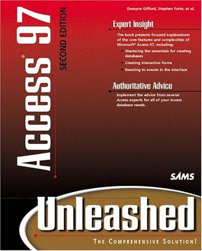 Cover for Access 97 unleashed