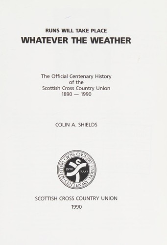 Cover for Runs will take place whatever the weather