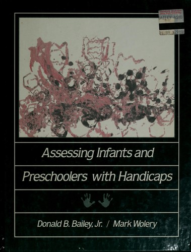 Cover for Assessing infants and preschoolers with handicaps