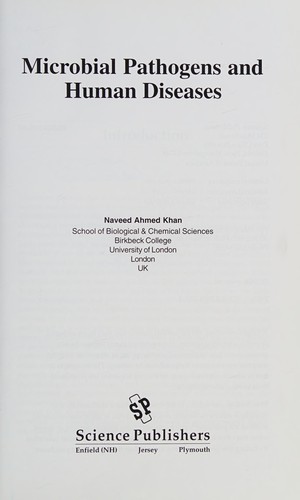Cover for Microbial pathogens and human diseases