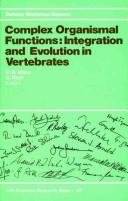 Cover for Complex organismal functions