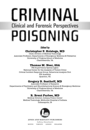 Cover for Criminal poisoning