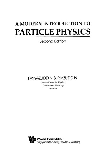 Cover for A modern introduction to particle physics