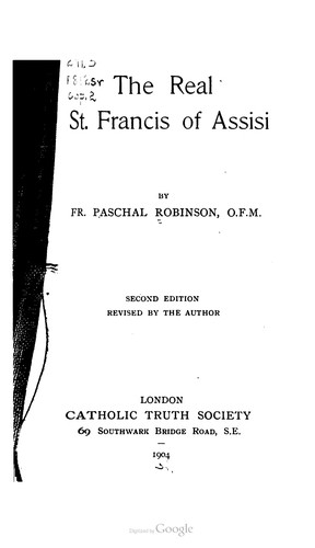 Cover for The Real St. Francis of Assisi