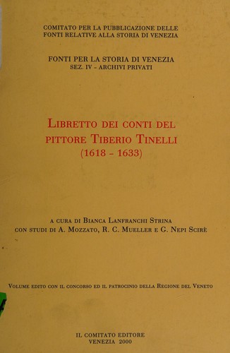 Cover for Libretto dei conti del pittore Tiberio Tinelli