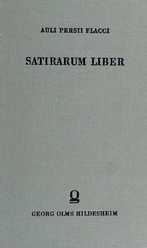 Cover for Satirarum liber.