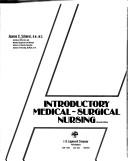 Cover for Introductory medical-surgical nursing