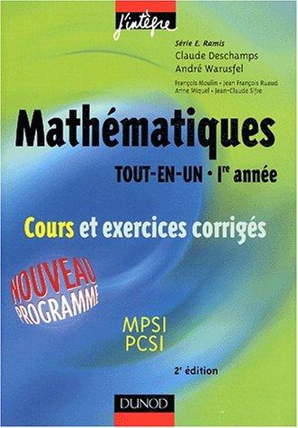 Cover for Mathématiques tout en un - 1re année, cours et exercices corrigés