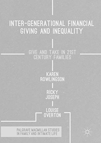 Cover for Inter-generational Financial Giving and Inequality