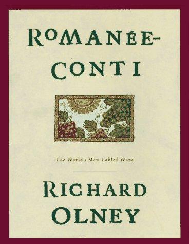 Cover for Romanée Conti