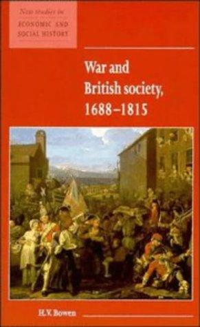 Cover for War and British society, 1688-1815