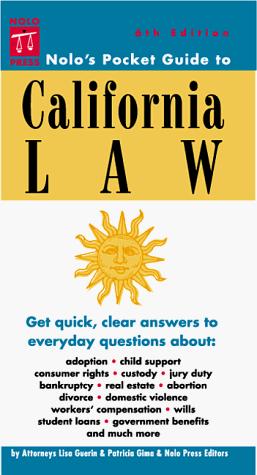 Cover for Nolo's Pocket Guide to California Law (Nolo's Pocket Guide to California Law, 6th ed)